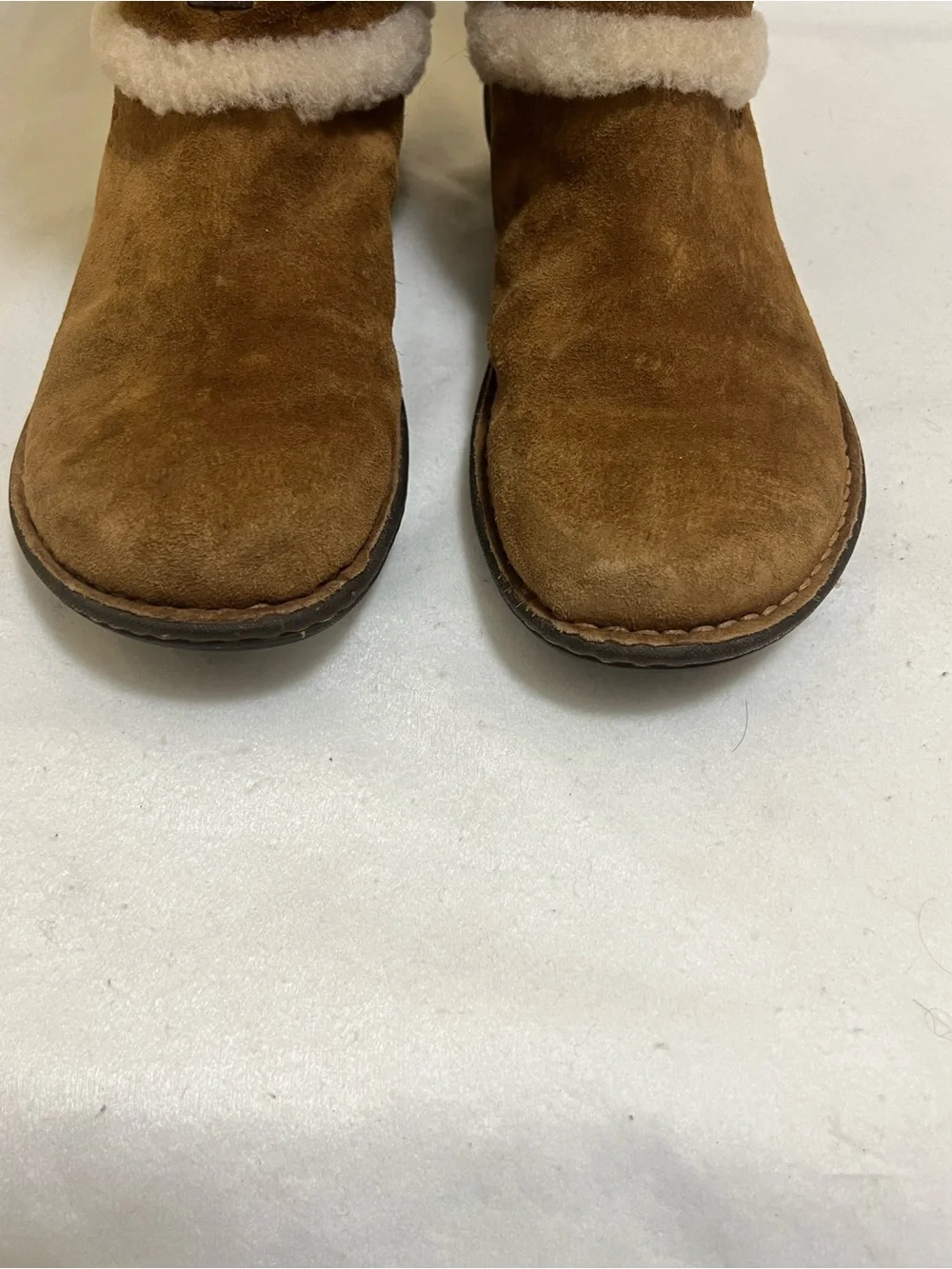 UGG Australia Elijo Chestnut/Tan Suede Shearling Winter Boots